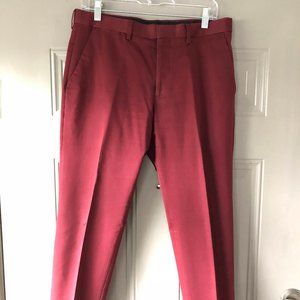 Maroon dark red dress pants